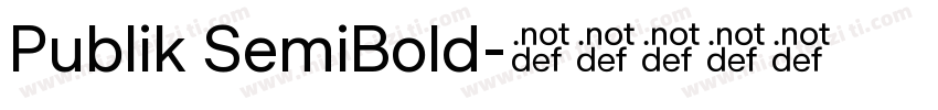 Publik SemiBold字体转换